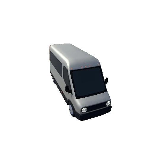 Electric Van Lowpoly